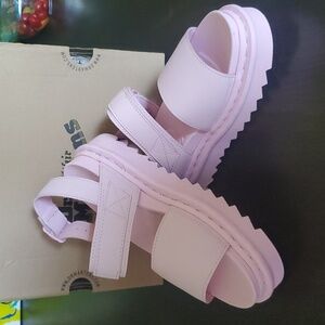 Womens Dr. Martens Chalk Pink Platform Sandal